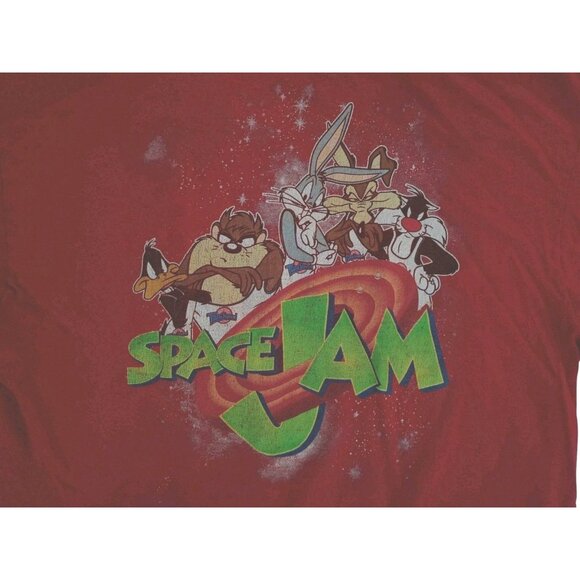 Vintage 1996 Space Jam‎ T Shirt Looney Tunes Tee Size Womens X-Large/Mens Medium - Picture 6 of 10